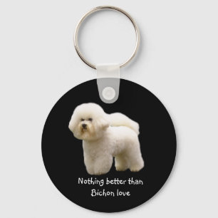 Bichon Frise Keychain Nyckelring