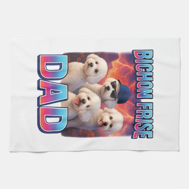 Bichon Frisé Kökshandduk (Horisontell)