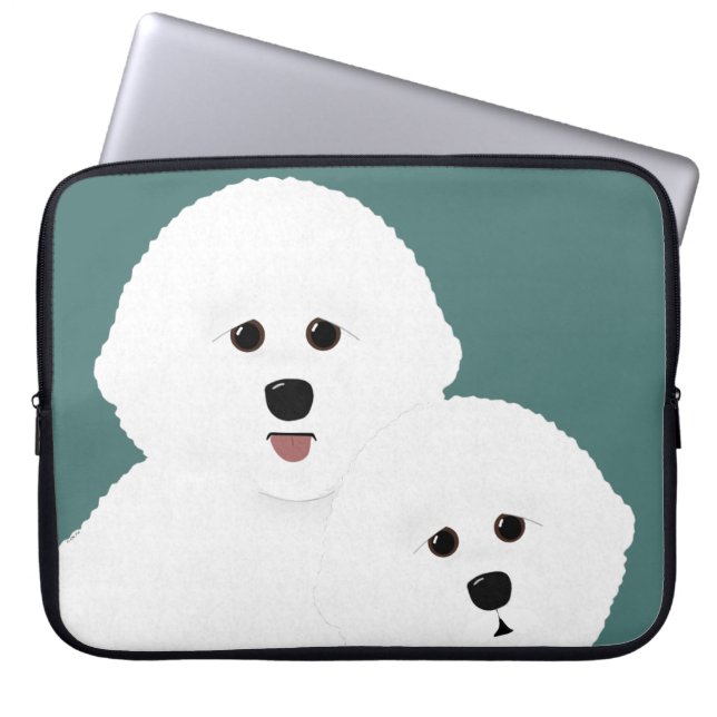 Bichon Frise Laptop sleeve (Framsidan)