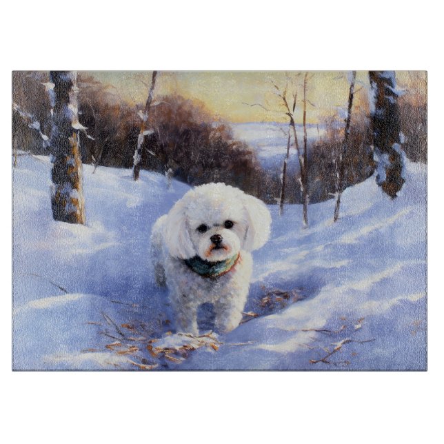 Bichon Frise Låt det snöa jul (Framsidan)