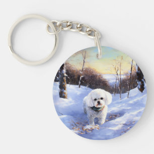 Bichon Frise Låt det snöa jul