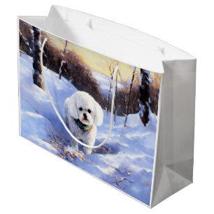 Bichon Frise Låt det snöa jul