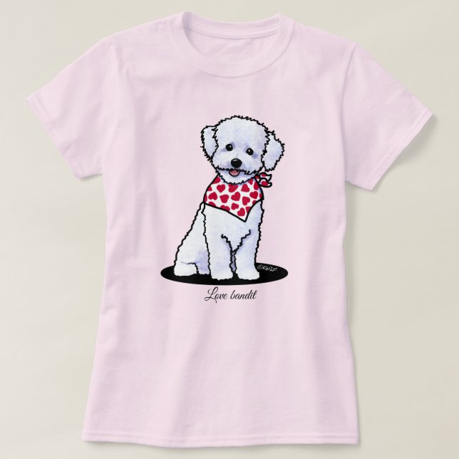 Bichon Frise Light T-Shirt (Design framsida)