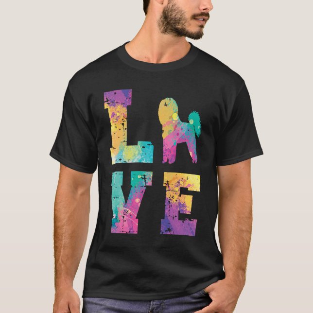 Bichon Frise Love T Shirt (Framsida)