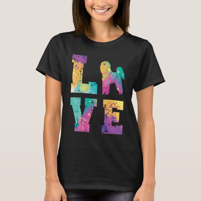 Bichon Frise Love T Shirt (Framsida)