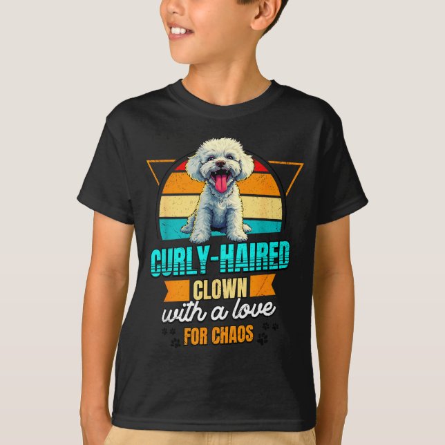 Bichon Frise Lover Funny Bichon Frise Retro  T Shirt (Framsida)
