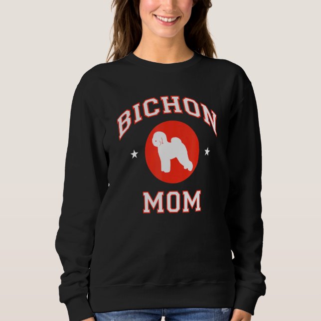Bichon Frise Mamma 1 T Shirt (Framsida)