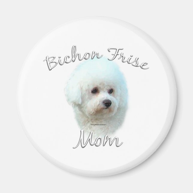 Bichon Frise Mamma 2 Magnet (Framsidan)