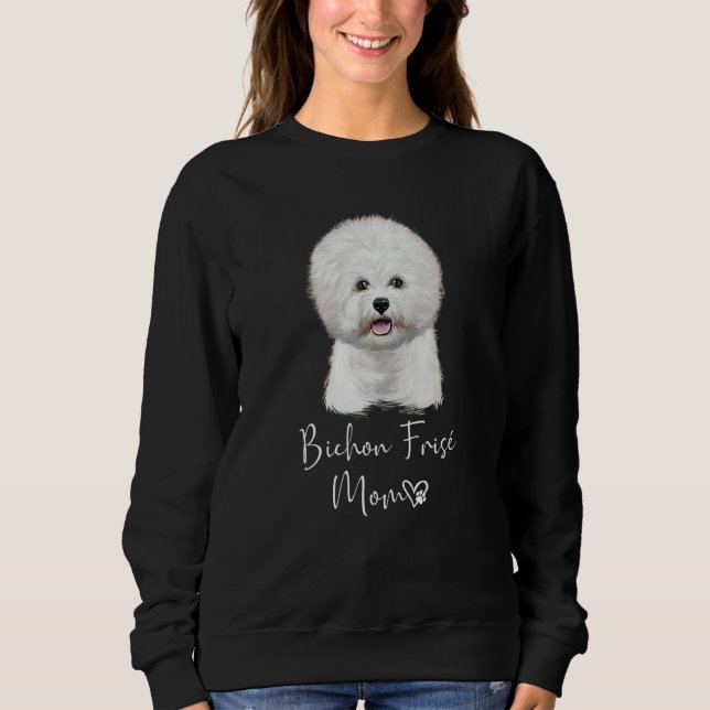 Bichon Frisé Mamma Cute Puppy Hundägare Bichon Fri T Shirt (Framsida)