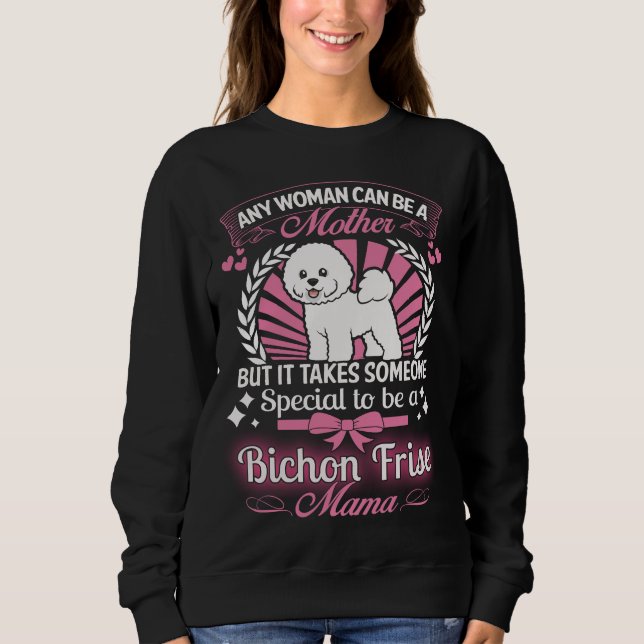 Bichon Frise mammor Tee Shirt (Framsida)
