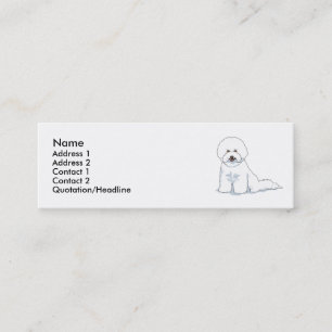 Bichon Frise Mini Visitkort