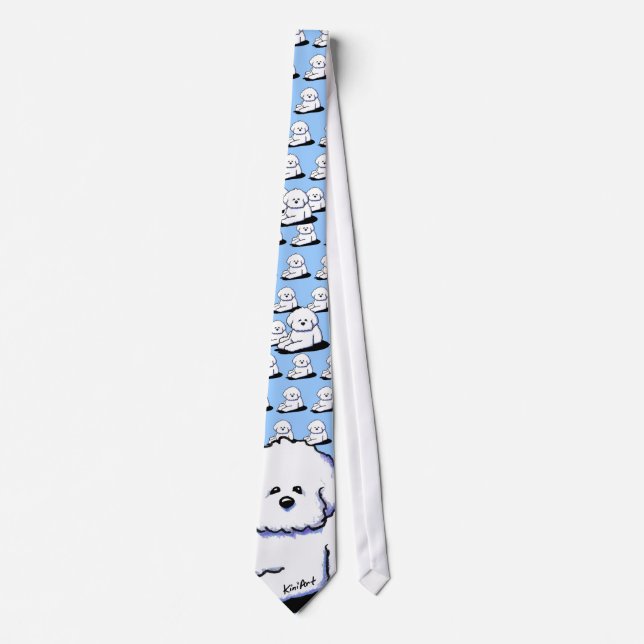 Bichon Frise Neck Tie Slips (Framsida)