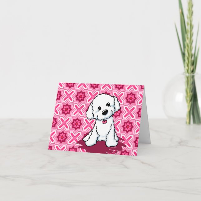 Bichon Frisé Notkort Helgkort (Framsida)