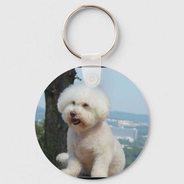 Bichon Frise Nyckelring (Framsida)