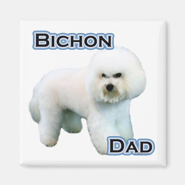 Bichon Frise Pappa 4 - Magnet (Framsidan)