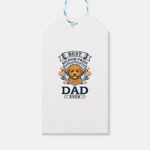 Bichon Frise Pappa Alltid Hund Tassavtryck Presentetikett