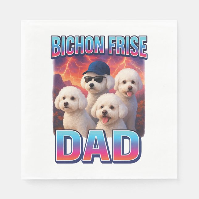 Bichon Frise Pappersservett (Framsidan)