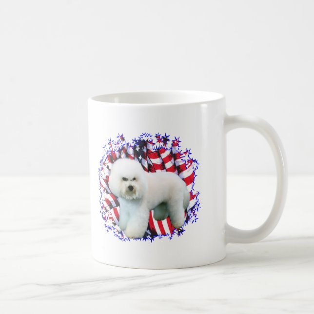 Bichon Frise Patriot Kaffemugg (Höger)