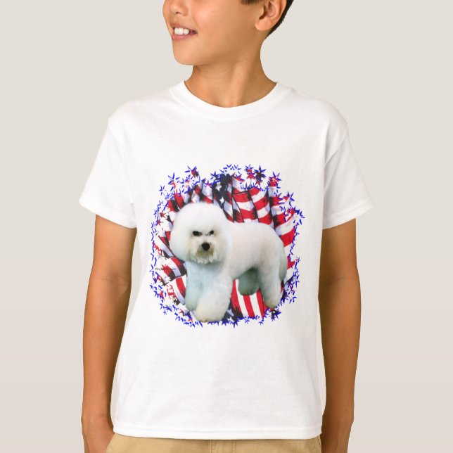 Bichon Frise Patriot Tröja (Framsida)