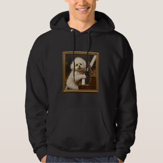 Bichon Frise Piano Hund Hoodie