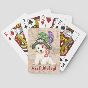 Bichon Frise Pirat Spel Kort