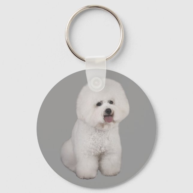 Bichon Frise Precious Keychain Nyckelring (Framsida)