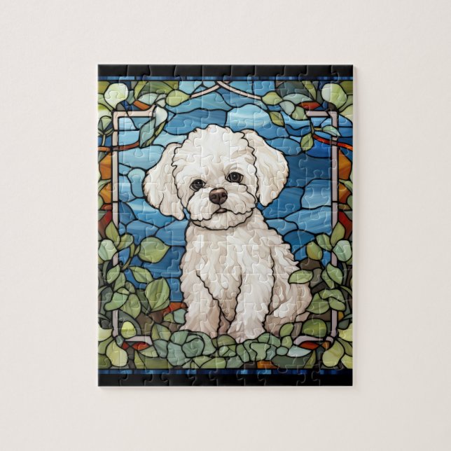 Bichon Frise Pussel (Vertikal)