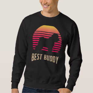 Bichon Frisé Retro Premium Lång Ärmad Tröja