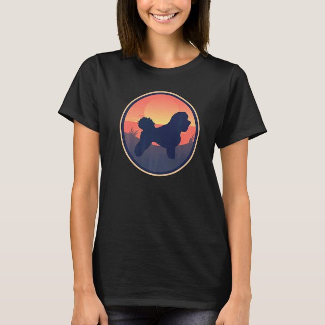 Bichon Frisé Retro T Shirt (Framsida)