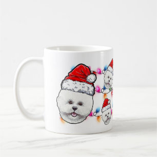 Bichon Frise Sällskapshund Söt Hund Hundälskare Hu Kaffemugg