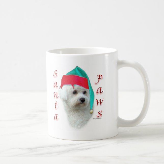 Bichon Frise Santa Tassar Kaffemugg (Höger)