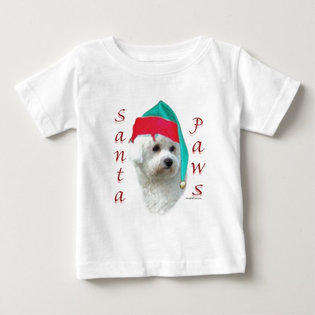 Bichon Frise Santa Tassar Tee Shirt (Framsida)