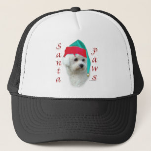 Bichon Frise Santa Tassar Truckerkeps