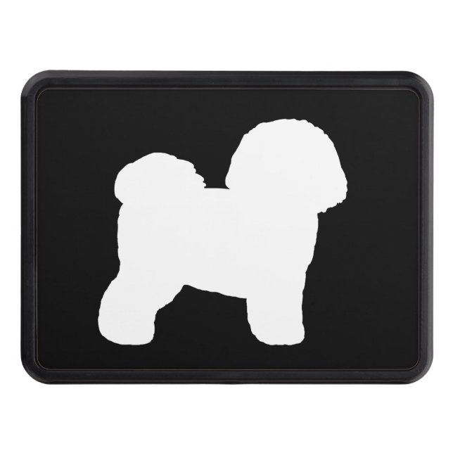 Bichon Frise Silhouette Dragkroksskydd (Framsidan)
