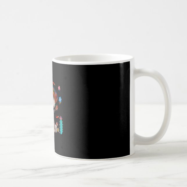 Bichon Frise Sombrero Mexikansk Gitarr Cinco De Ma Kaffemugg (Höger)