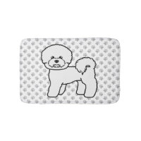 Bichon Frise Söt Tecknad Hundillustration