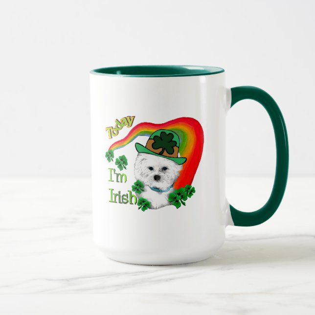 Bichon Frise St Patricks Mugg (Höger)