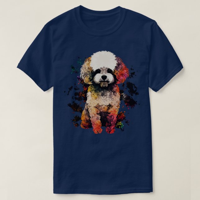 Bichon Frise T Shirt (Design framsida)