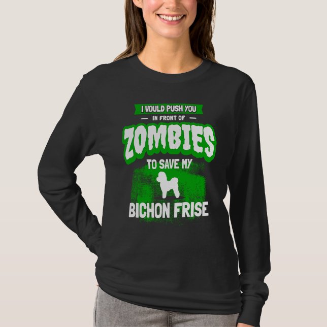 Bichon Frise T Shirt (Framsida)
