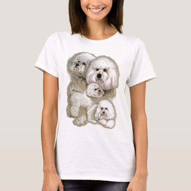 Bichon Frise T-shirt (Framsida)
