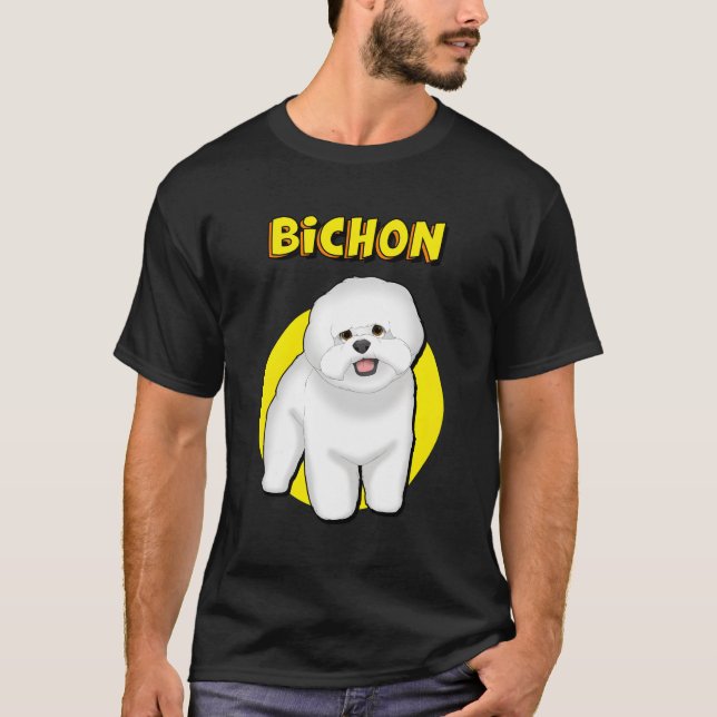 Bichon Frise T Shirt (Framsida)