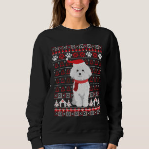 Bichon Frise Ugly jul Sweater Hund T Shirt
