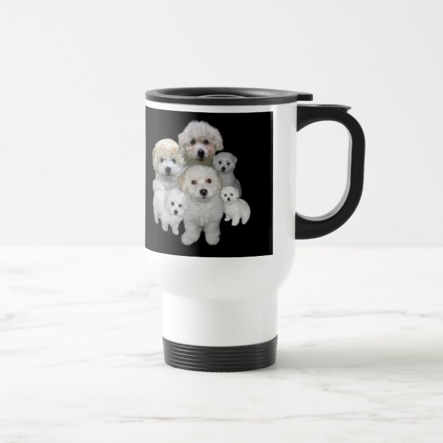 Bichon Frise valptravel mug Resemugg (Höger)
