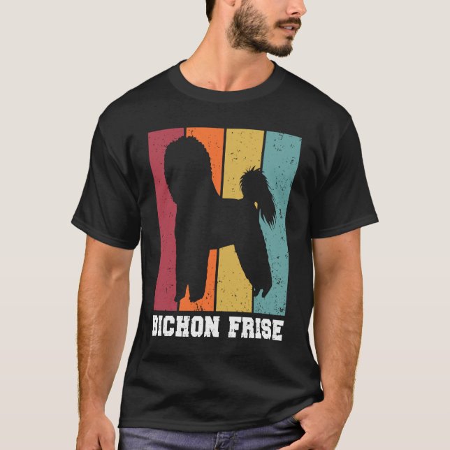 Bichon Frise Vintage  2 T Shirt (Framsida)