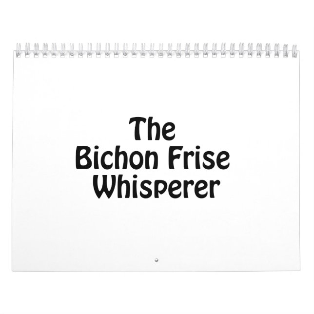Bichon frise whisperer.ai kalender (Omslag)