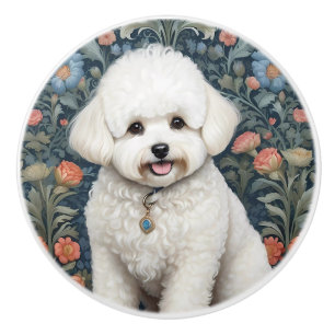 Bichon Frisé William Morris Inspirerad Blomma Knopp