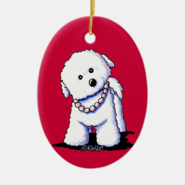 Bichon Gracval in Pearls Ornament
