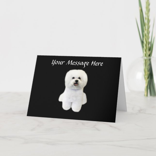 Bichon-hälsningskort Helgkort (Framsida)