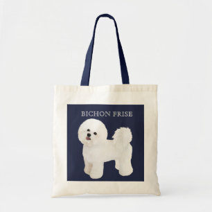 Bichon hänger lös den Frise illustrerade totot Tygkasse
