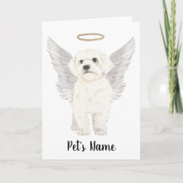 Bichon Havanese Maltese Sympathy Memorial Kort